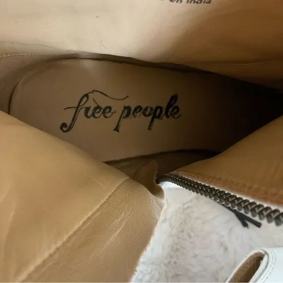 NEW Free People White Frontier Patent Leather Western Boots 9 EUR 39.5 - Picture 11 of 13